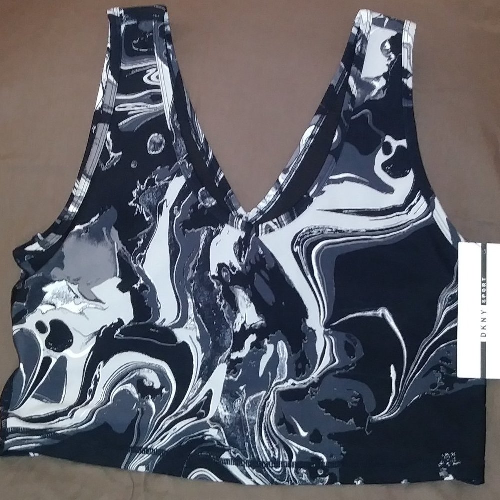 DKNY Sports Top Size XL, Color Core print Black